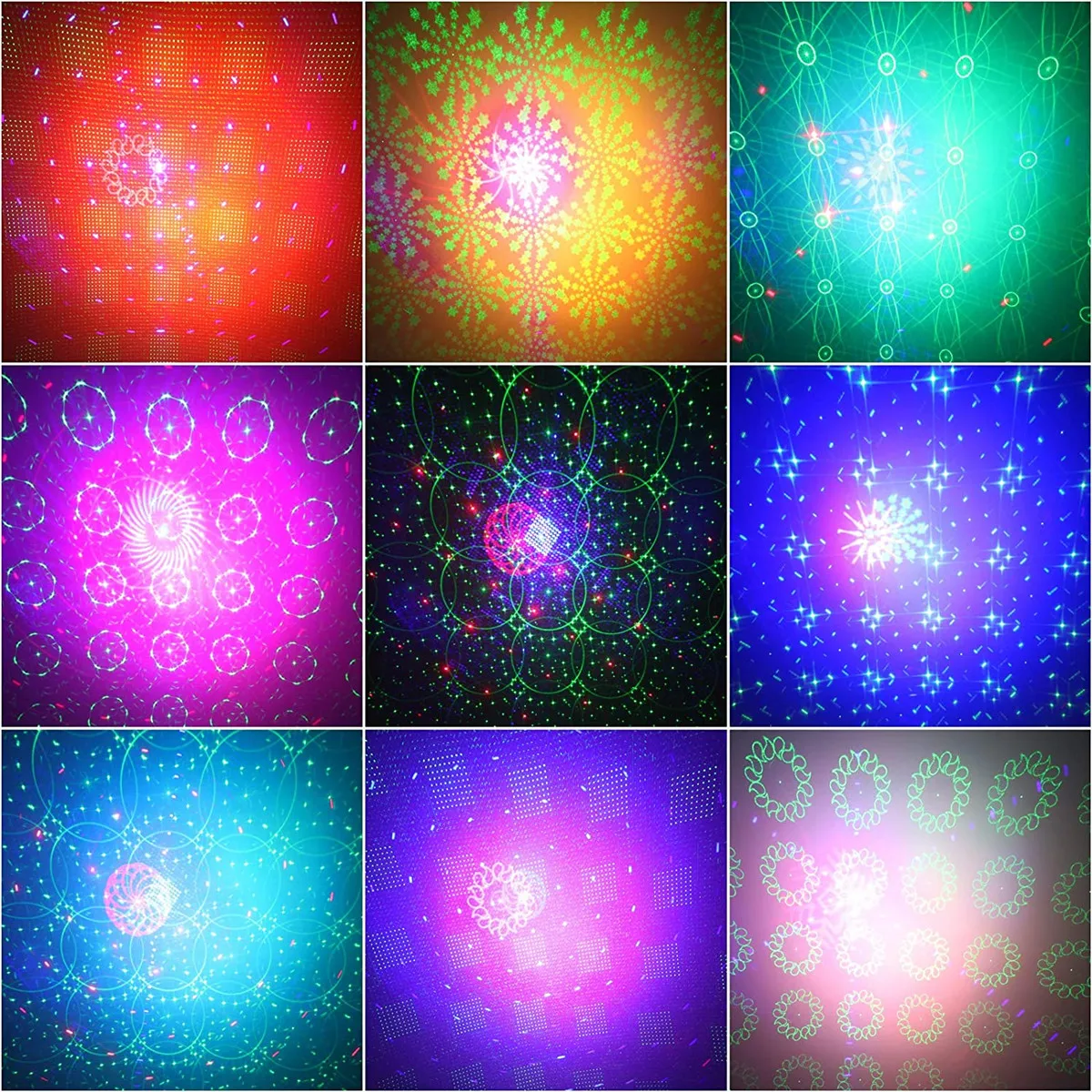 64 Patronen Apple Vormige Mini Rgb Lichten Effect Dj Led Disco Light Party Laser Projector Stage Light Met Afstandsbediening Dropshipping