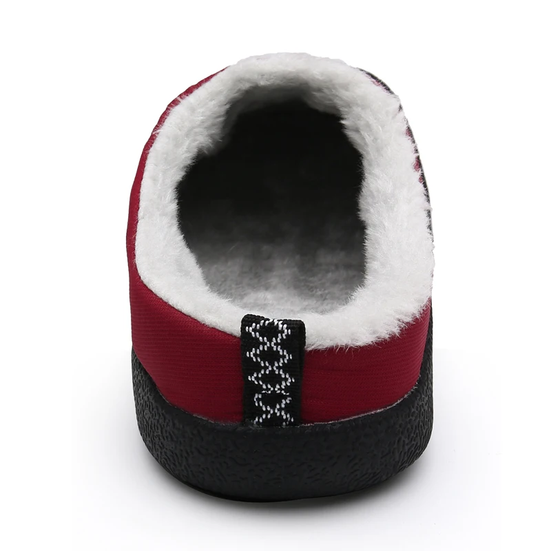 UncleJerry شبشب شتوي جديد للرجال والنساء دافئ داخلي مقاوم للماء عدم الانزلاق صنادل منزلية أحذية كبيرة الحجم لمرضى السكري