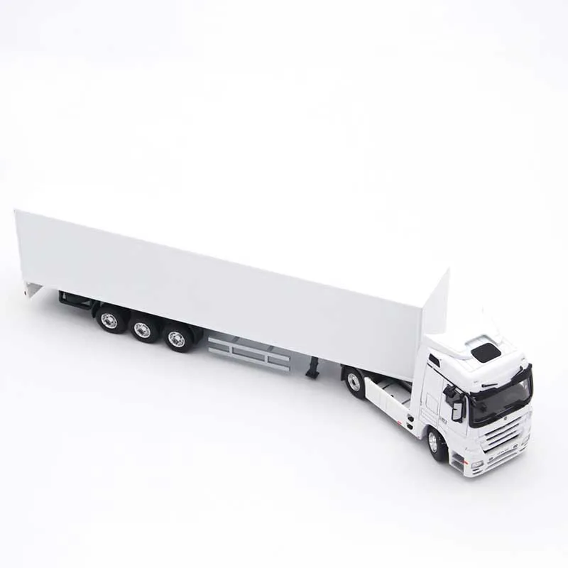 1/50 Scale Simulation Diecast Container Truck Model Static Alloy Container Truck Model Gift Adult Children Collection Show