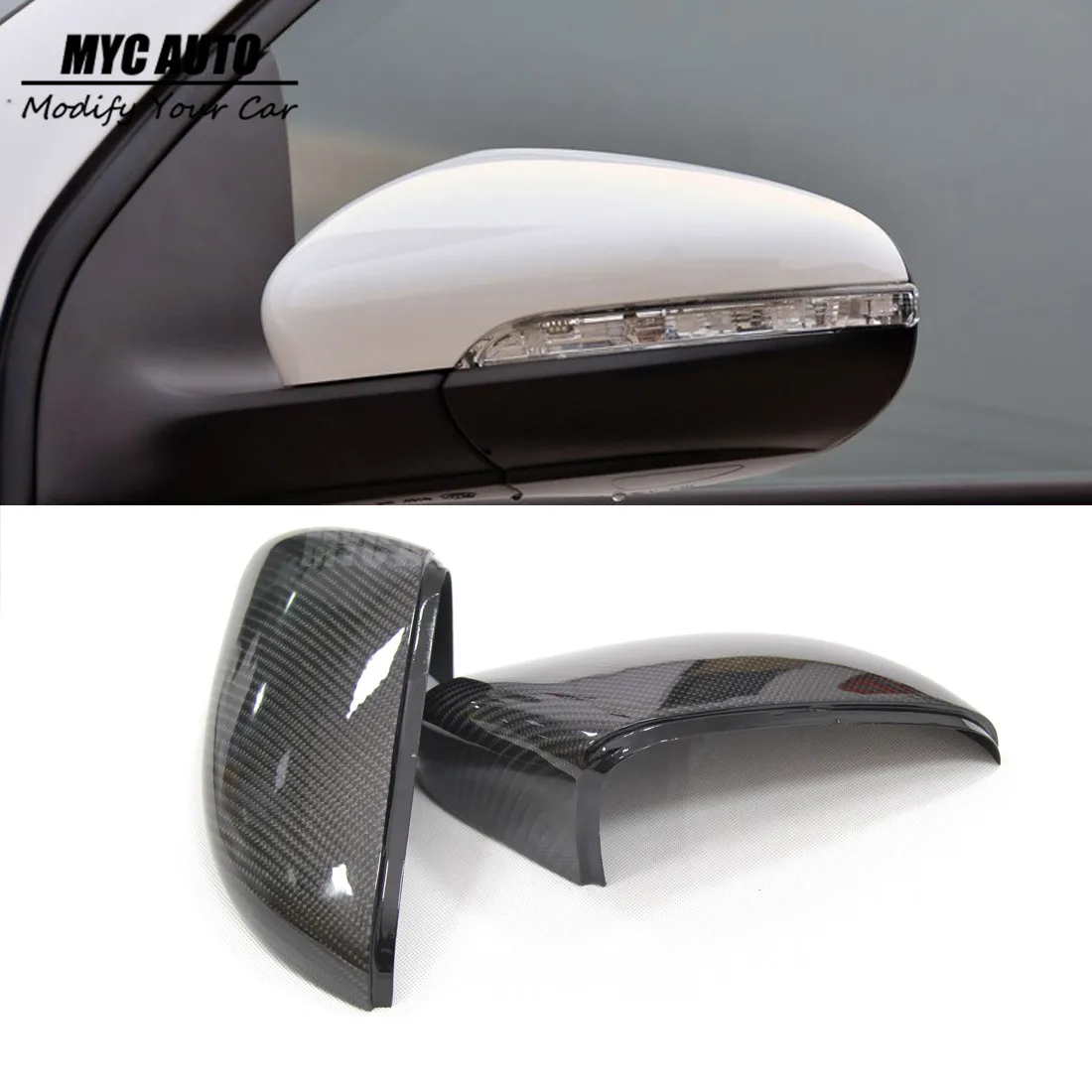 

For Volkswagen VW Golf 6 Touran Carbon Fiber Rear View Mirror Cover 2008 2009 2010 2011 2012 2013 2014