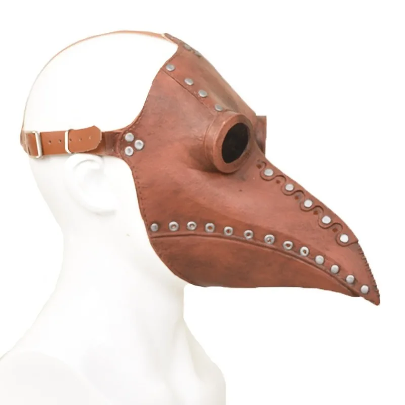 

Funny Medieval Steampunk Plague Doctor Bird Mask Latex Punk Cosplay Masks Beak Adult Halloween Event Cosplay Props 07#