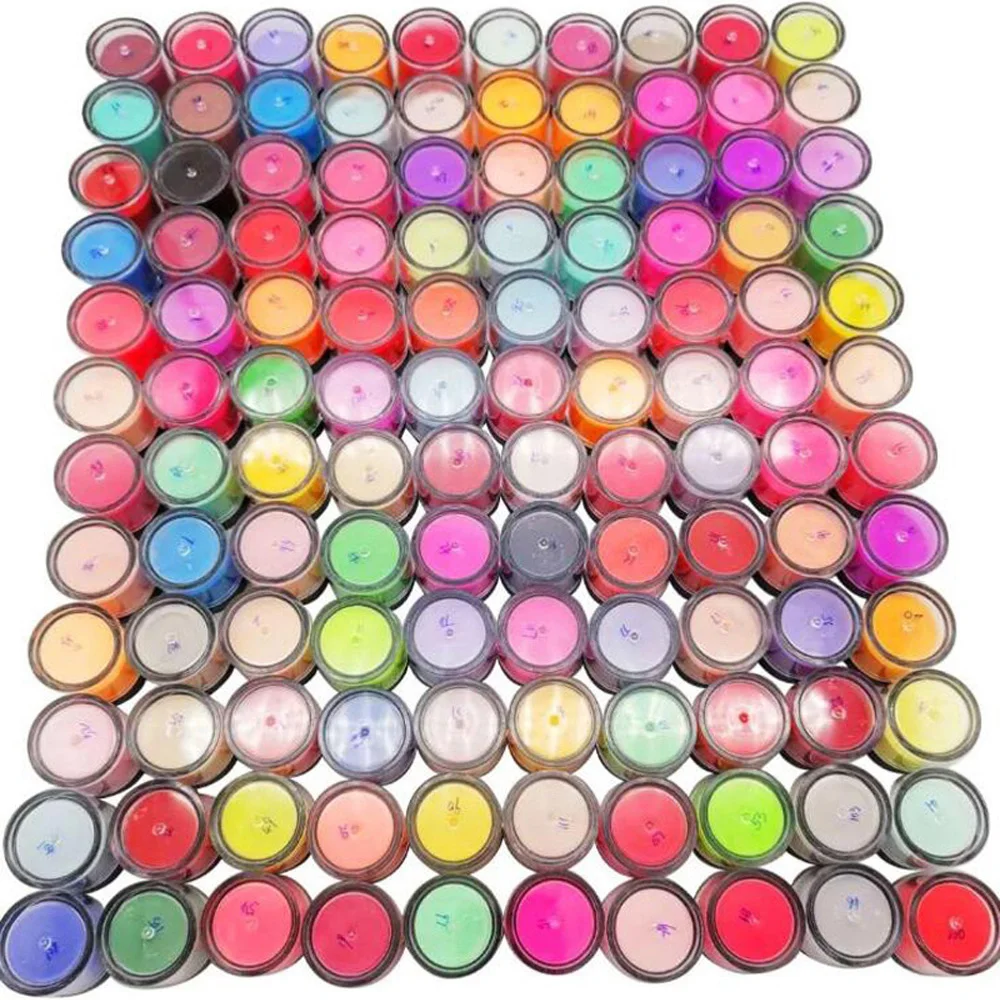 10/20/30/40/50/60/90pcs Acrylic Powder Carving Pigment Nail Polymer Tip Extension Crystal Powder Manicure Nail Accessories