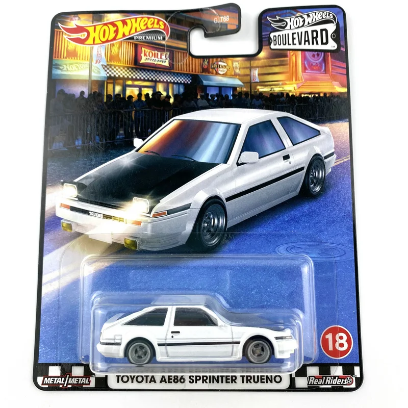 Hot Wheels Cars Boulevard TOYOTA AE86  SUBARU WRX STI Garage of Legends Premium 1/64 Collection Metal Die-Cast Car GJT68