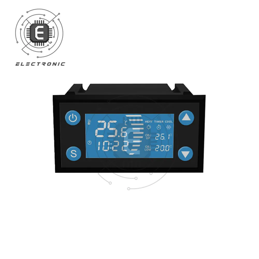 W1212/W1213 220V Digital Temperature Sensor Thermometer Hygrometer Gauge Temperature Humidity Controller Meter Thermostat