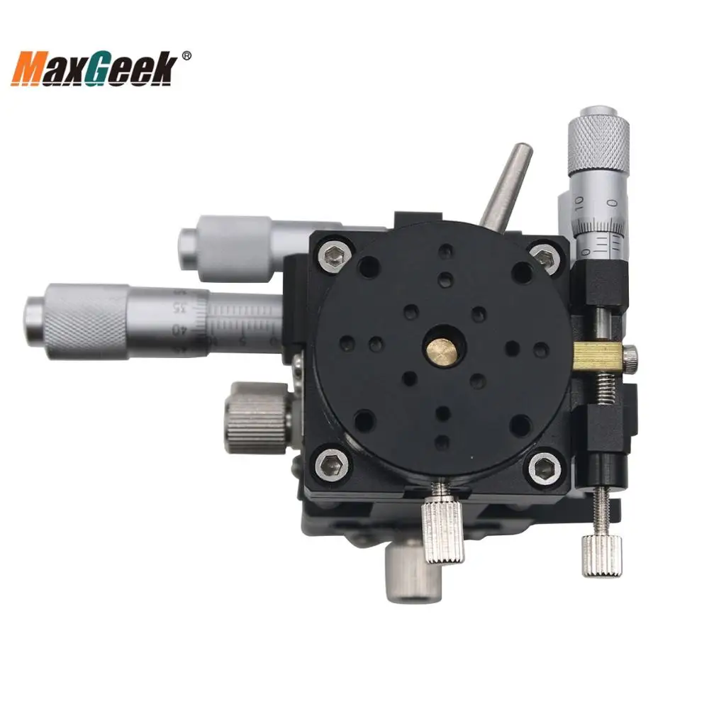 Maxgeek XYZR40L 4-Achse XYZR Trimmen Plattform Manuelle Linear Stufen Schiebe Tisch 40*40mm