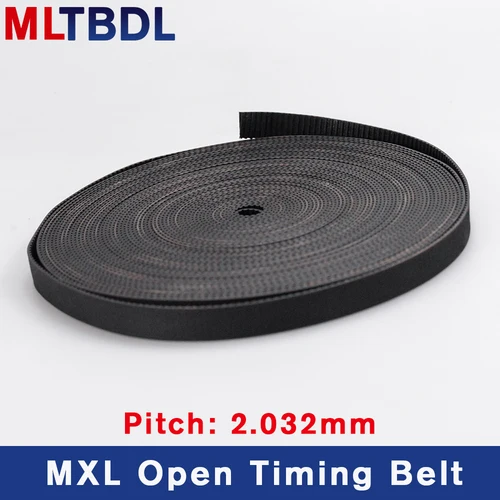 Imagen 2 del producto Correa de distribución abierta MXL de 1/2/5 metros, ancho de 6mm, 10mm, Material de goma, paso de 2,032mm, correa síncrona MXL para CNC/corte/máquina láser