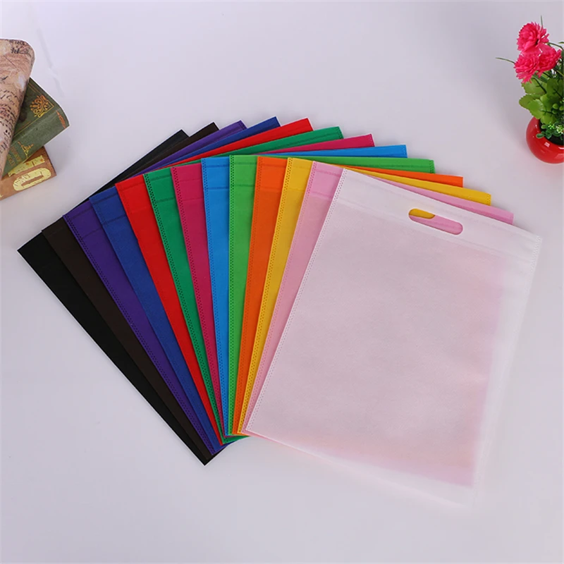 20 pcs Wholesales reusable non woven shopping bags/ promotional new year  festival party  bags accept customize LOGO