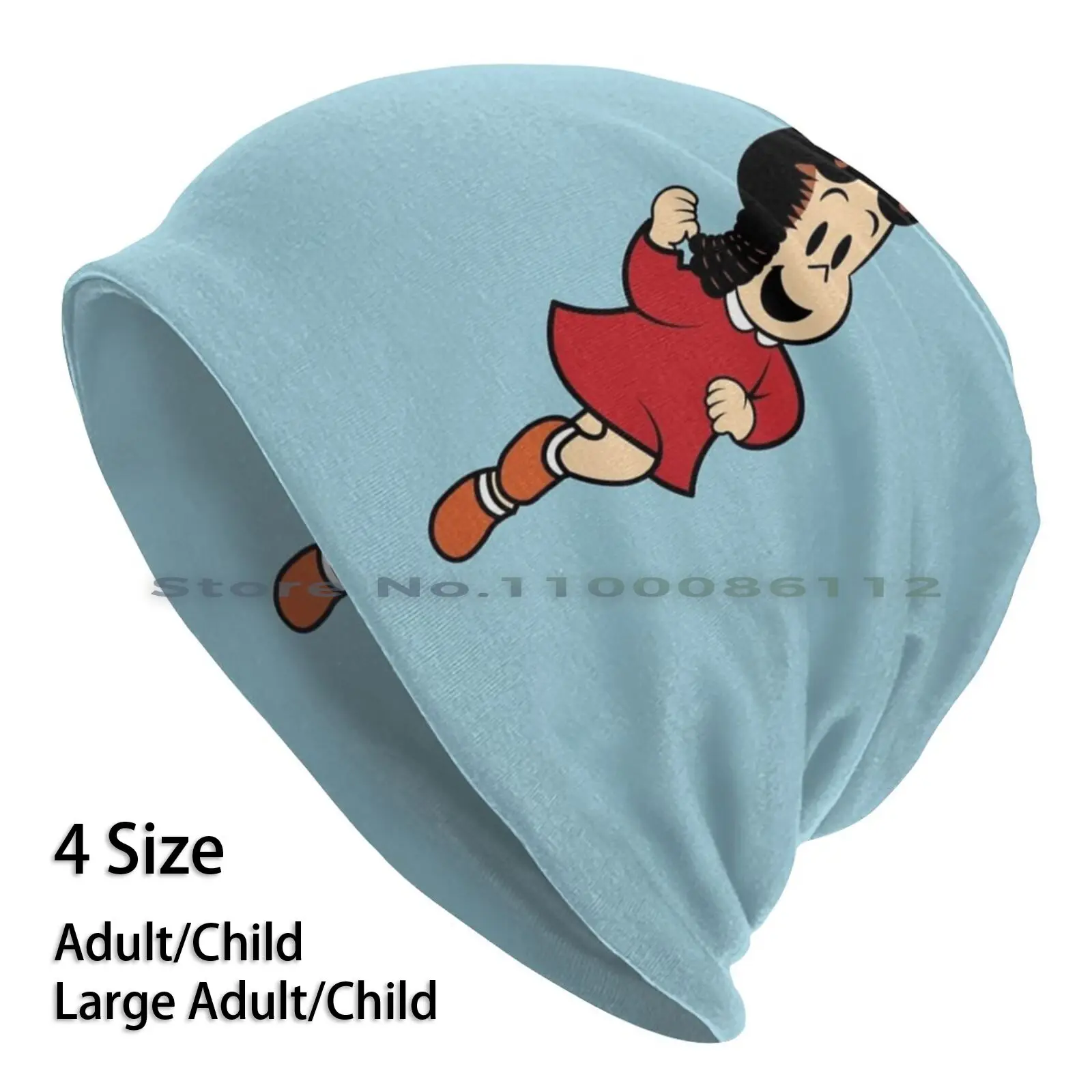 Little Lulu Retro Cartoon Beanies Knit Hat Little Lulu Tubby Retro Cartoon Girl Cartoon Vitage Comic Retro Comics 50s Fifties