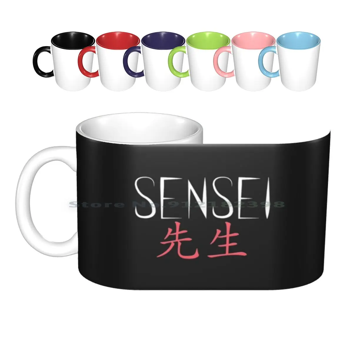 Sensei Ceramic Mugs Coffee Cups Milk Tea Mug Shinigami Bleach Anime Manga Zangetsu Death Note Demon Death Note All Shinigami