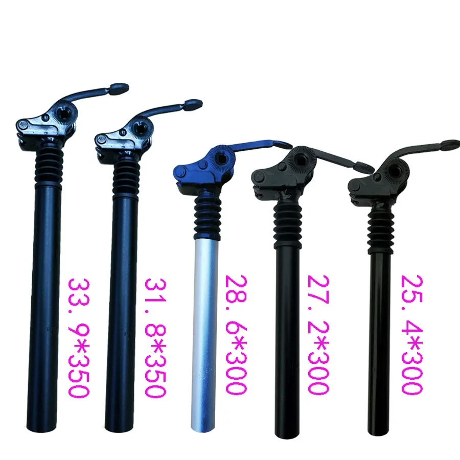 Electric Folding Bike E-Bike Shock Seatpost 25.4mm 27.2mm 28.6mm 31.8mm 33.9mm Bicycle Folding Flipped Shock Absorber Seat Post