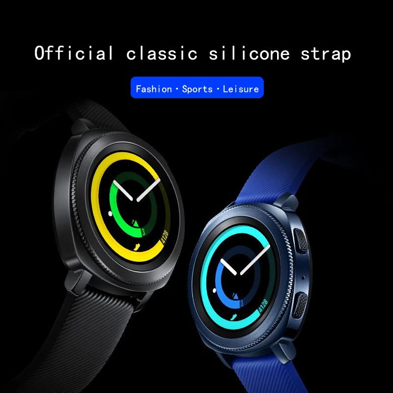 AKGLEADER Silicone watch band For Samsung Galaxy Gear Sport smart watchband Galaxy Watch 3 41mm 42mm straps sport bands