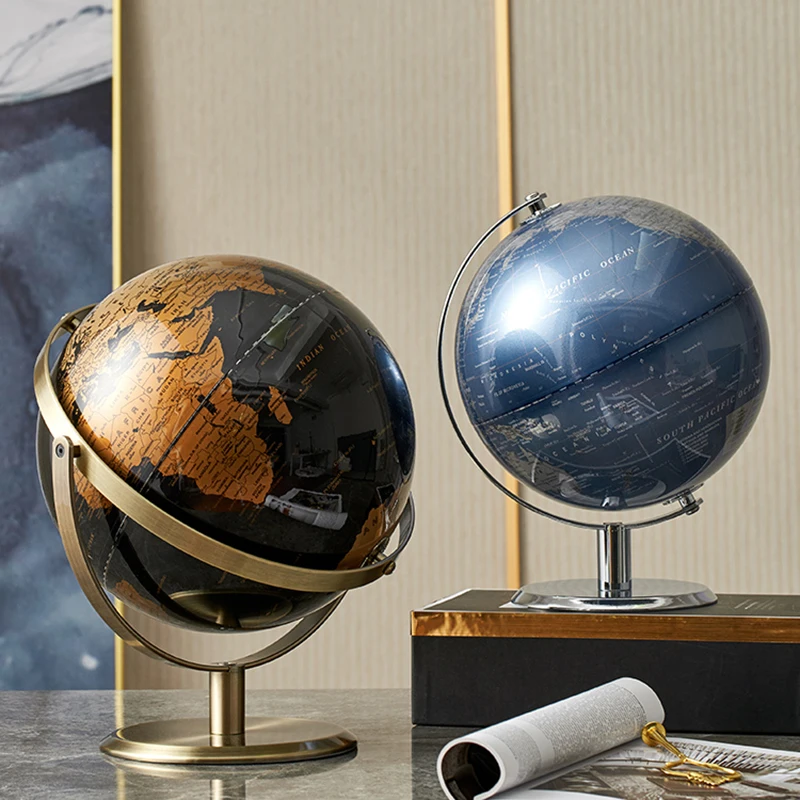 

Home Decor World Globe Figurines for Interior Globe Geography Kids Education Office Decor Accessories Birthday Gifts for Kids