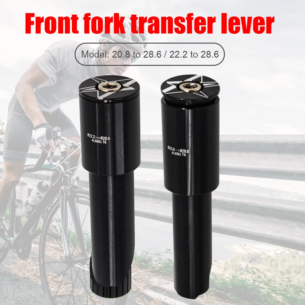 Aluminum Alloy Quill to Ahead Bike Handlebar Stem Riser Adapter 22.2mm/20.8mm to 28.6mm 1 1/8 inch Bicycle Accessories