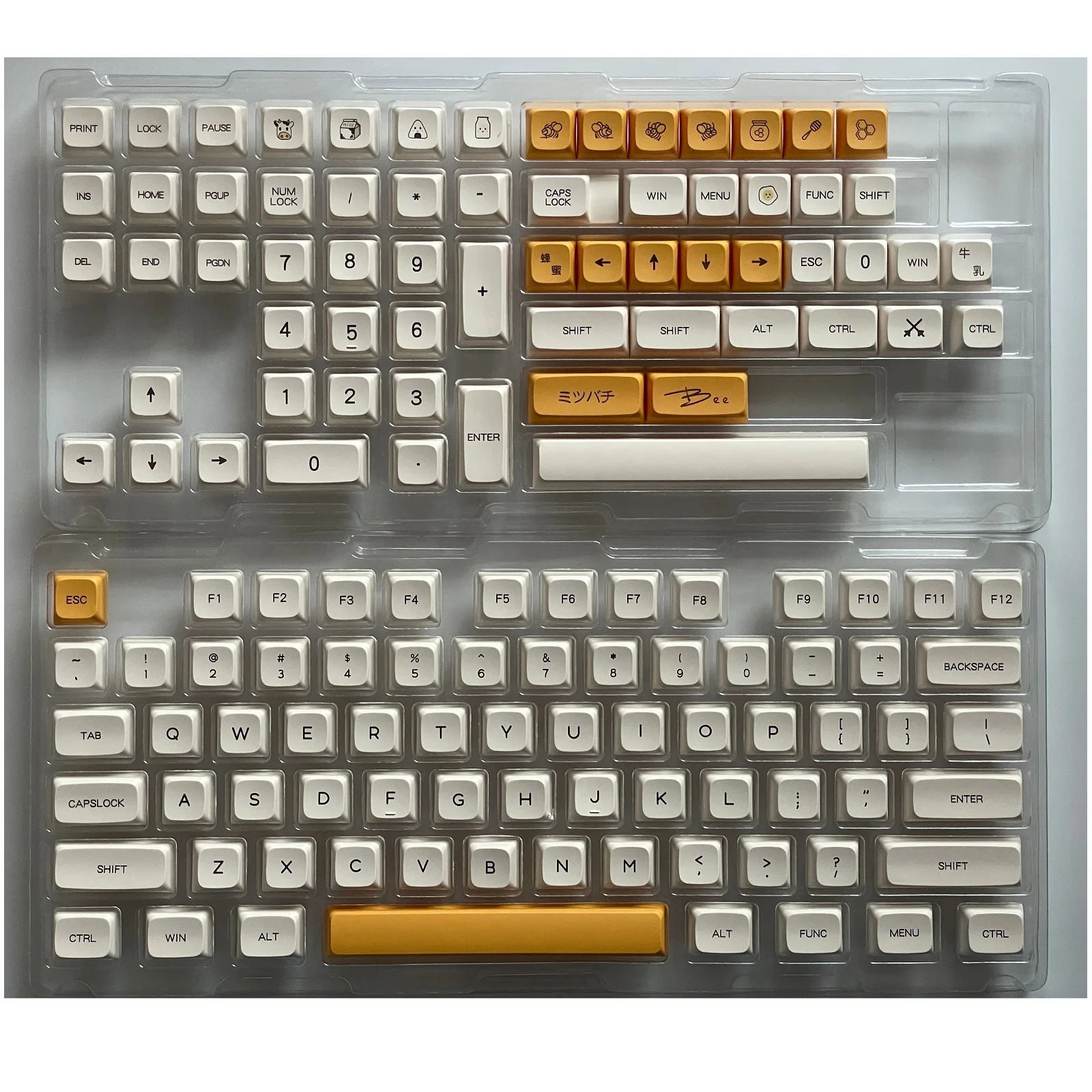 140 مفتاح PBT Keycap XDA الشخصي صبغ الفرعية الأبيض الحد الأدنى حليب العسل موضوع اليابانية Keycap ل MX التبديل لوحة المفاتيح الميكانيكية