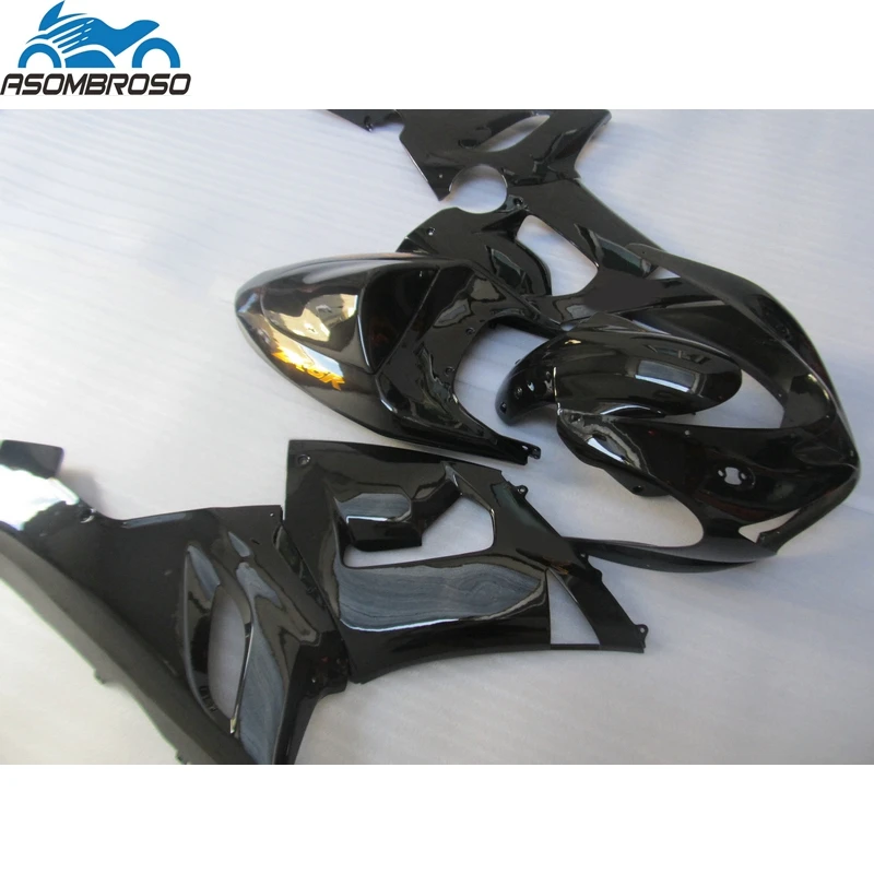 

Injection Fairing Set for Kawasaki Ninja ZX 6R 2005 2006 Hot Sale Glossy Black ABS Plastic Fairings Kit ZX6R 05 06