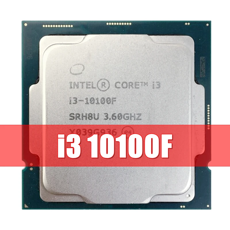 Top NEW Intel Core i3 10100F 3.6GHz 4-core 8-thread CPU processor L2 = 1M L3 = 6m 65W LGA 1200 No Fan