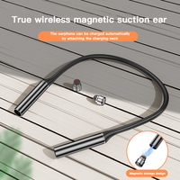 Magnetic Wireless Bluetooth 5.1 Earphone Stereo Sports Waterproof Earbuds In-ear Headset With Mic Neck-mounted headphones