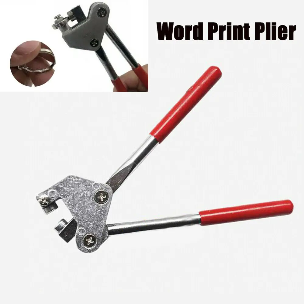 Words Printing Plier Stamp Force Jewelry Tool Stamping Force Manual Press Letters Numbers