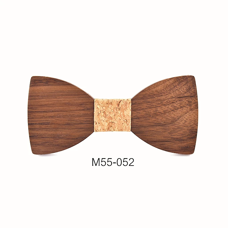 2016 New Design Pajaritas Handmade Annatto Hardwood Mens Wooden Bow Ties Gravatas Corbatas Business Party Ties For Men Wood Ties