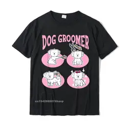 Maltese Puppy Dog Funny Cute Pet Grooming Spa Dog Groomer T-Shirt Personalized Top T-Shirts For Men Cotton Tops Shirt