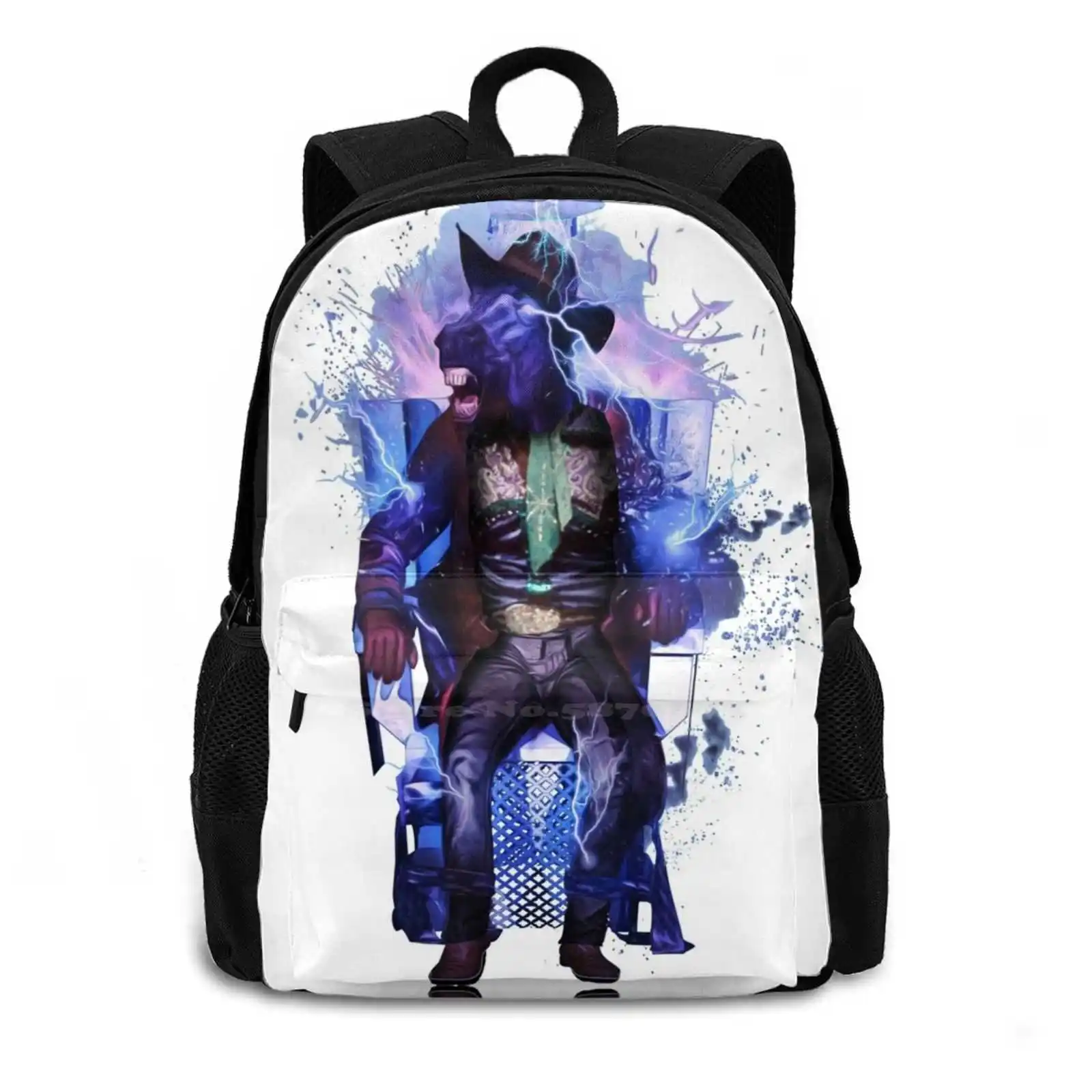 Elétrica Hor - Electrocuted 3D Print Design Mochila, Saco Casual, Cadeira Fantasia Futebol