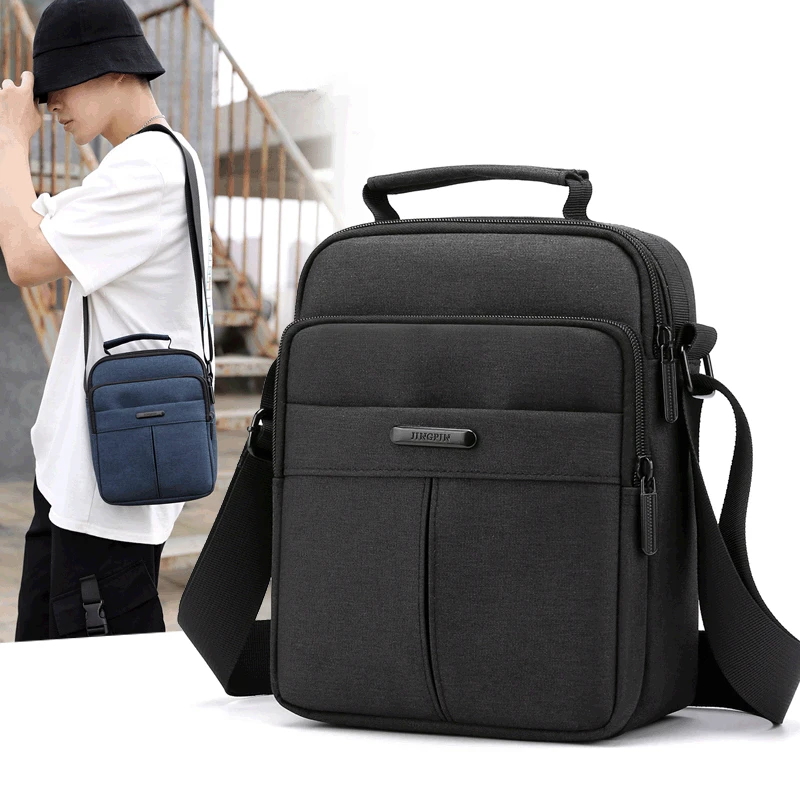 Personal Pocket Shoulder Bag Casual All-match Business Men's Bag Vertical Waterproof Oxford Cloth One-shoulder Diagonal Bag