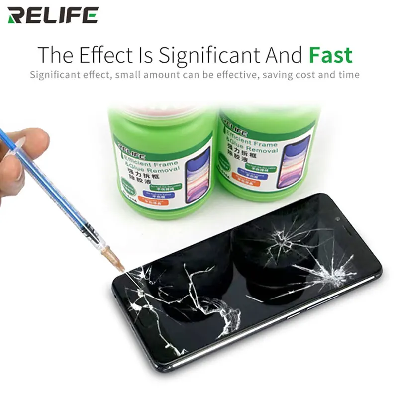 RELIFE RL-518A Universal liquid for remove frame disassemble bracket stent glue liquid for iPhone huawei Sam sung