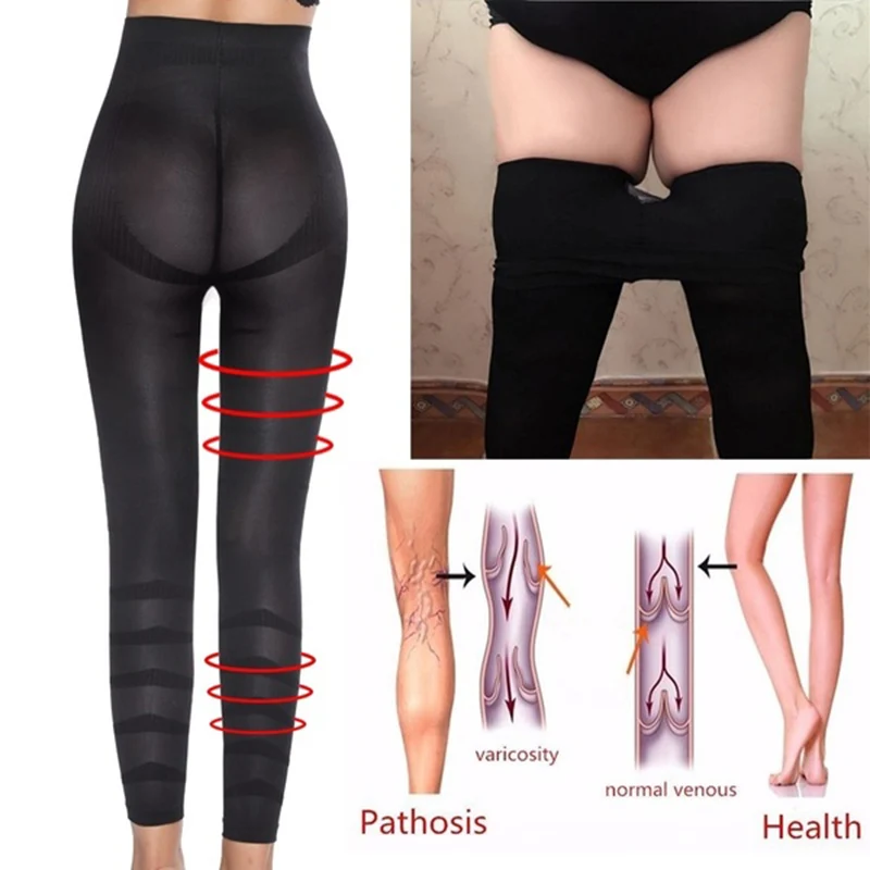 Leggings amincissants taille haute pour femme, pantalon moulant, sculptant les jambes, contrôle du ventre, cuisses