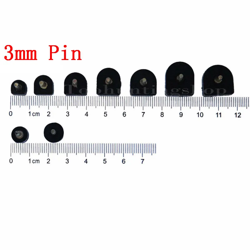 9 Size 5 Pairs/lot 3mm Pin High Heel Shoes Dowel Stiletto Repair Replacement Tips Taps Pins Lifts heel Protector Noiselessness