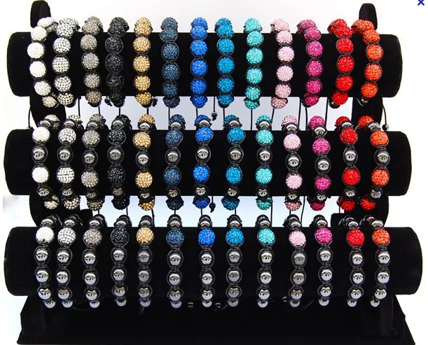 

UPS or DHL Free Factory Price 39pcs/s Best 10mm Crystal CZ Disco Beads Bracelet Rhinestone Jewelry hdf2