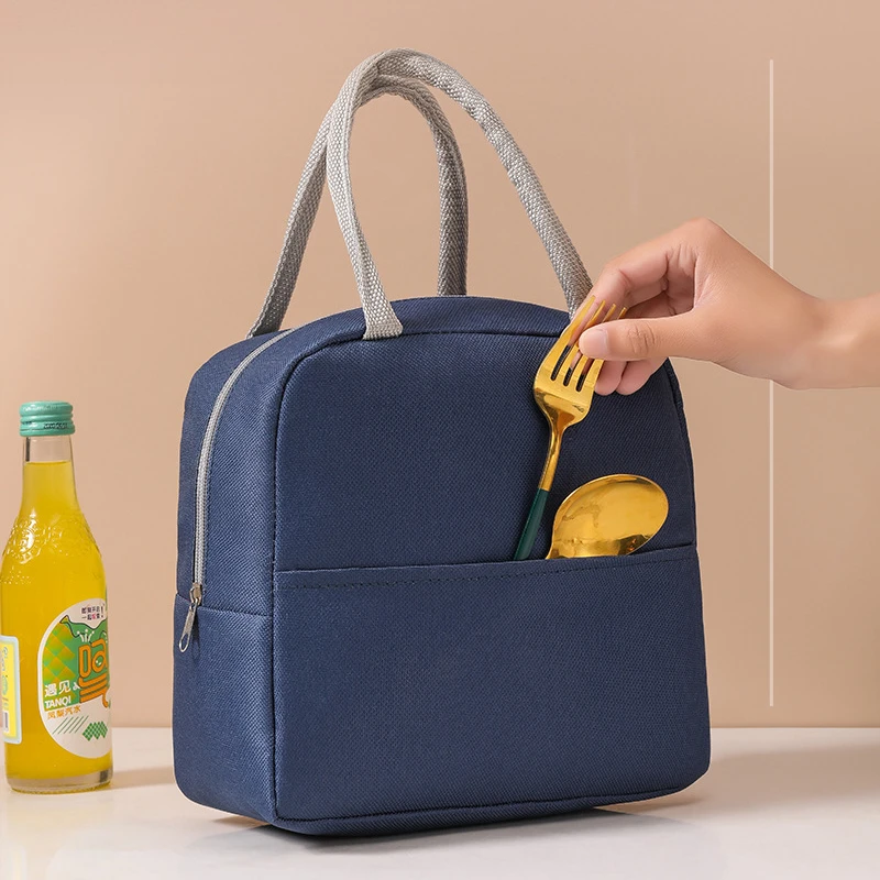 1PC New Women Oxford Cloth Lunch Thermal Bag Children Picnic Food Storage Bags Lunchbox Insulated Bento Box Cartoon Organizer