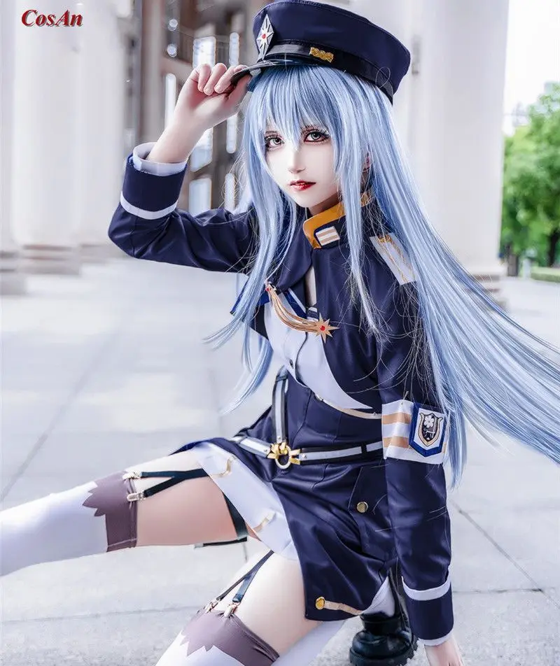 

Game 86 Vladilena Milize Cosplay Costume Full Set Female Navey Blue Cute Uniform Activity Party Role Play Clothing S-XL In Stock