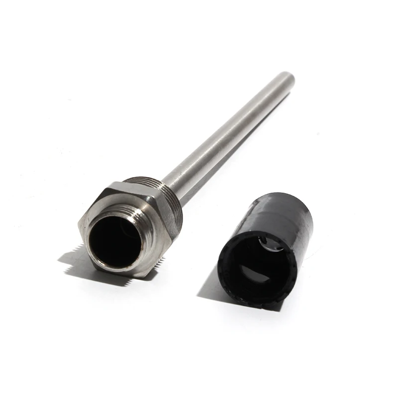 LUJINXUN 1/2 "DN15 الموضوع مقاوم للماء أنبوب أعمى الحرارية تكييف الهواء التحقيق استشعار درجة الحرارة الإسكان حماية غمد