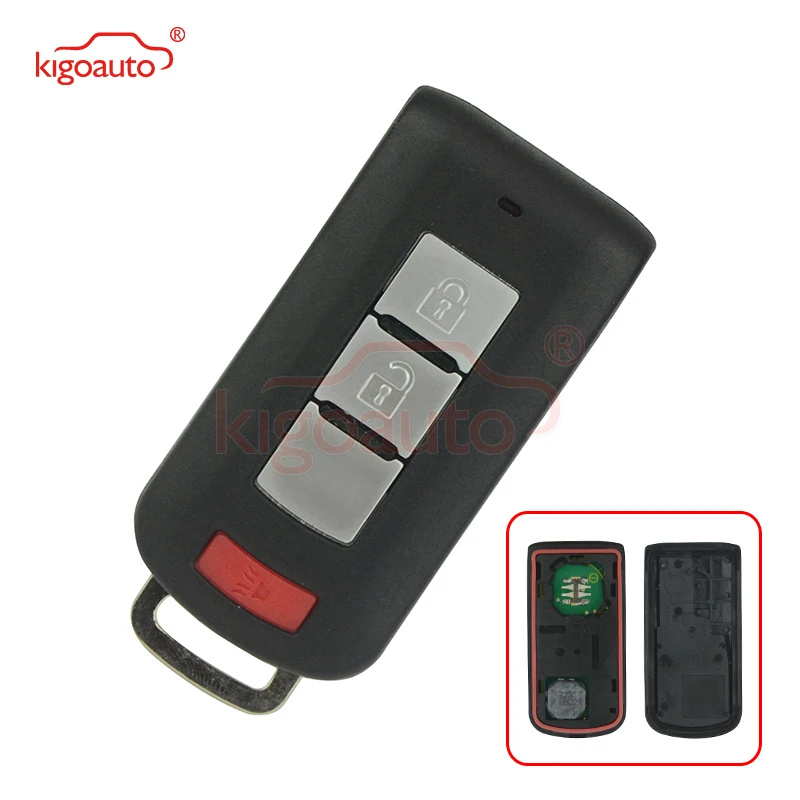 

Kigoauto Smart Key 2 Button With Panic ID46 7952 Chip 315mhz OUC644M-KEY-N For 2008-2019 Mitsubishi Outlander Mirage 8637A316