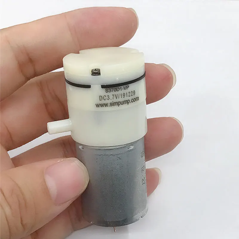 DC 3.7V Micro 370 Vacuum Air Self-Priming Breast Pump Mini Negative Pressure Pump Diaphragm Pump Strong Suction Low Noise