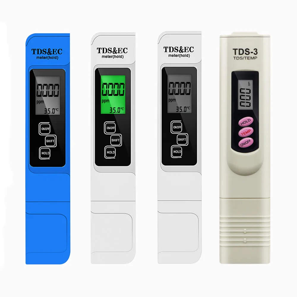 Digital PH TDS EC Meter purezza dell'acqua filtro PPM rilevatore idroponico per acquario piscina Monitor di qualità dell'acqua strumento di misura 60% di sconto