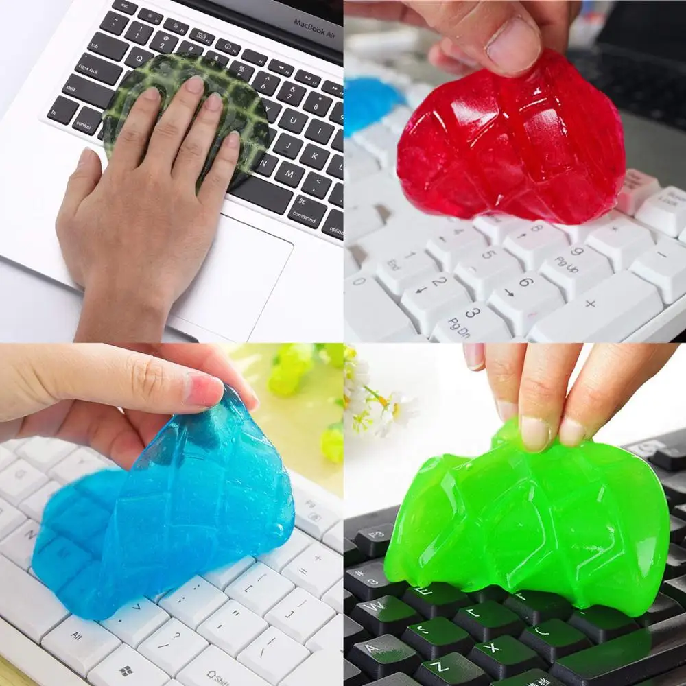 1pc Car Wash Mud Cleaner Interior Dashboard Air Vent Keyboard Cleaning Gel Jelly Mobile Computer Gap Dust Dirt Cleaner Tool image 6