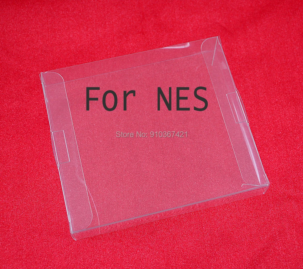 Custodia protettiva per carte da gioco in plastica trasparente trasparente di ricambio da 1 pz/lotto per scatole di carte PET da gioco con cartuccia NES