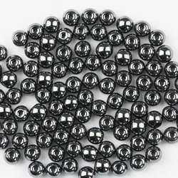 YHBZRET Black Hematite Beads Natural Stone 3/4/6/8/10MM Round Loose beads For Jewelry Making Necklace Bracelet Accessories DIY