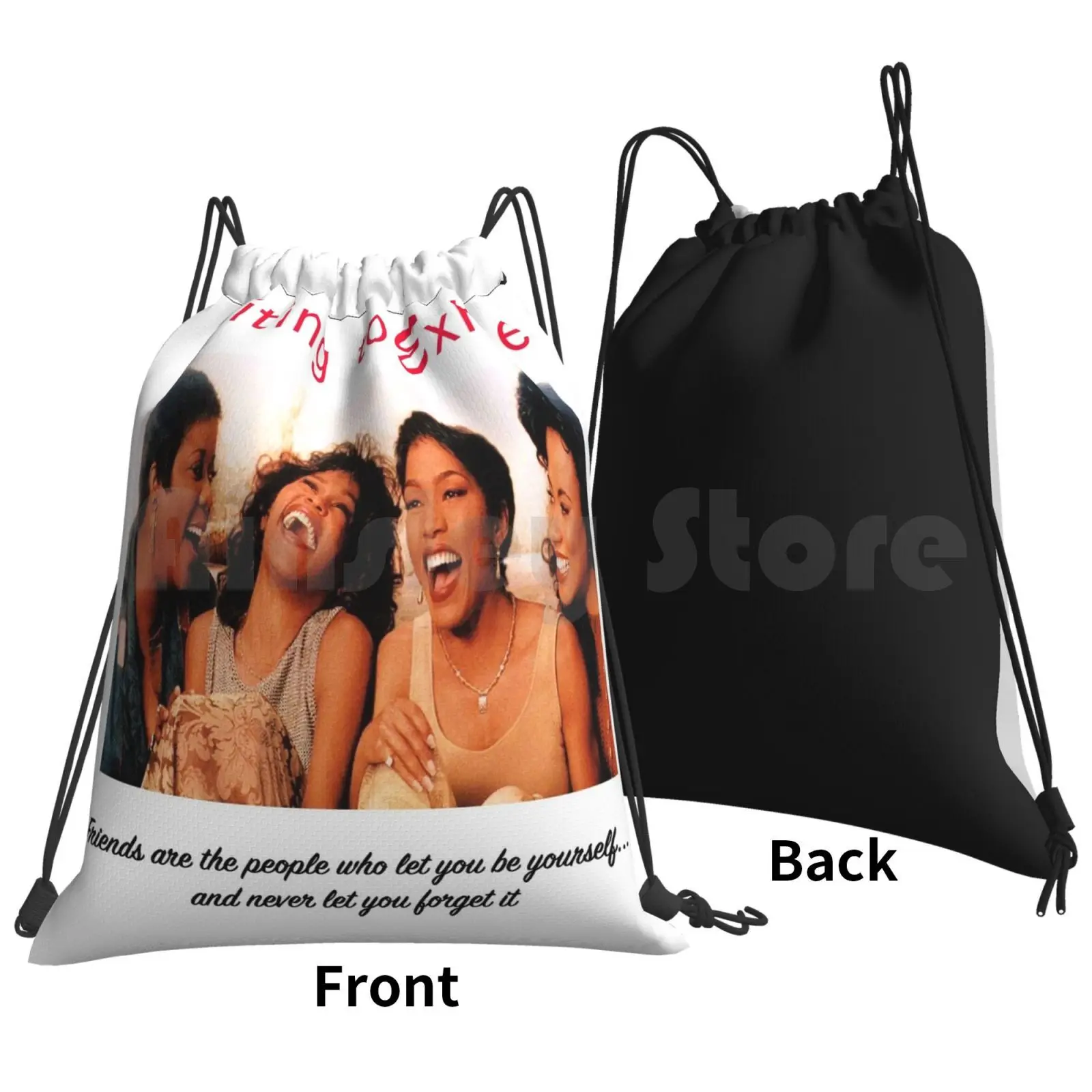 Waiting To Exhale Backpack Drawstring Bag Riding Climbing Gym Bag Black Girl Magic Movie Phoenix Savannah Waiting To