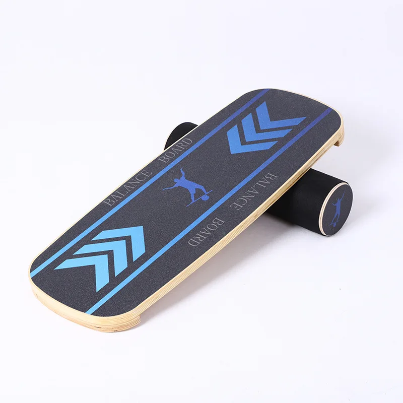 Wooden Balance Board Yoga Twisting Fitness Balance Plate Core Workout For Abdominal Waist Legs Muscles Roller- Board Balancing