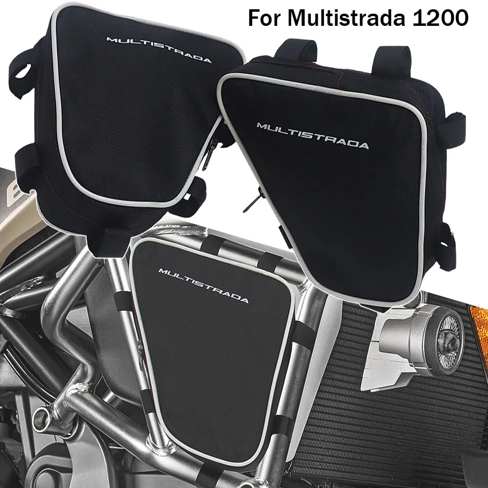 

For DUCATI Multistrada 1200 Motorcycle Frame Crash Bars Waterproof Bag Repair Tool Placement Bag MULTISTRADA 1200