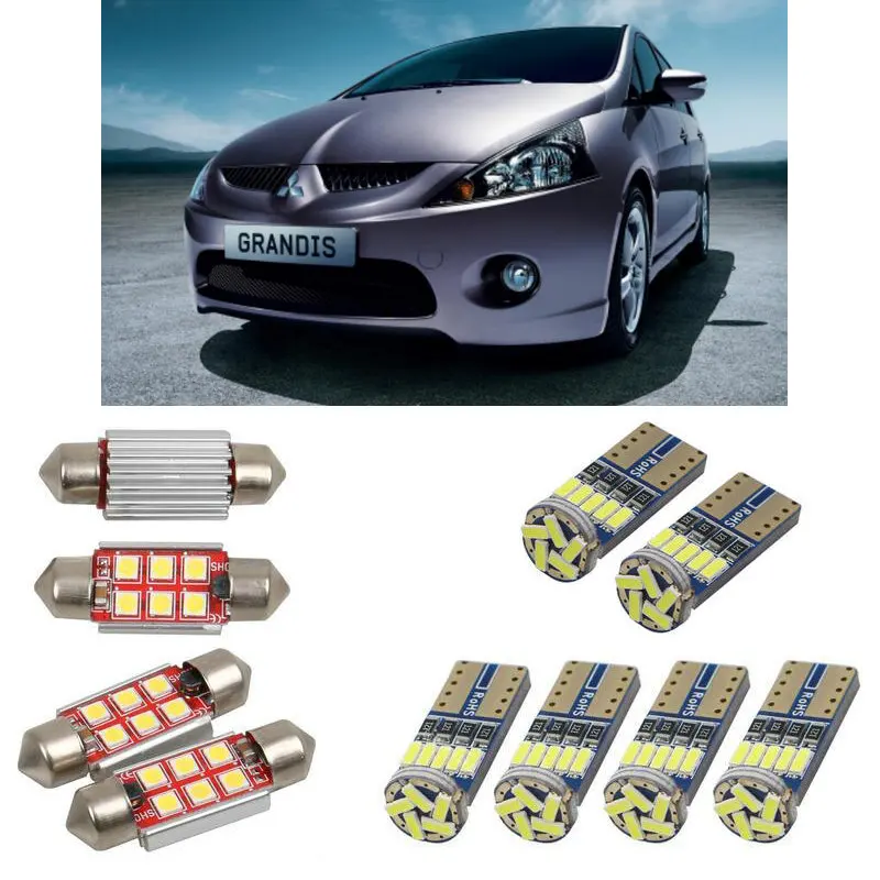 superbright Interior led Car lights For Mitsubishi grandis naw minivan bulbs for cars dome map light  4pc