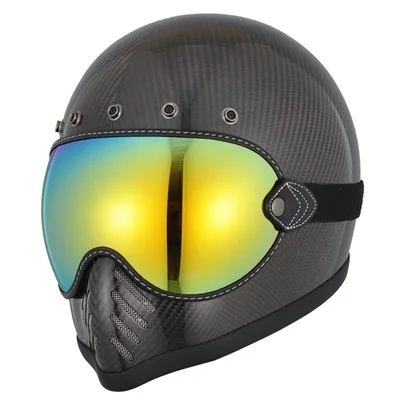 ORZ retro helmet goggles locomotive bind all four thirds bubbles full face four seasons goggles motorcycle helmet mirror