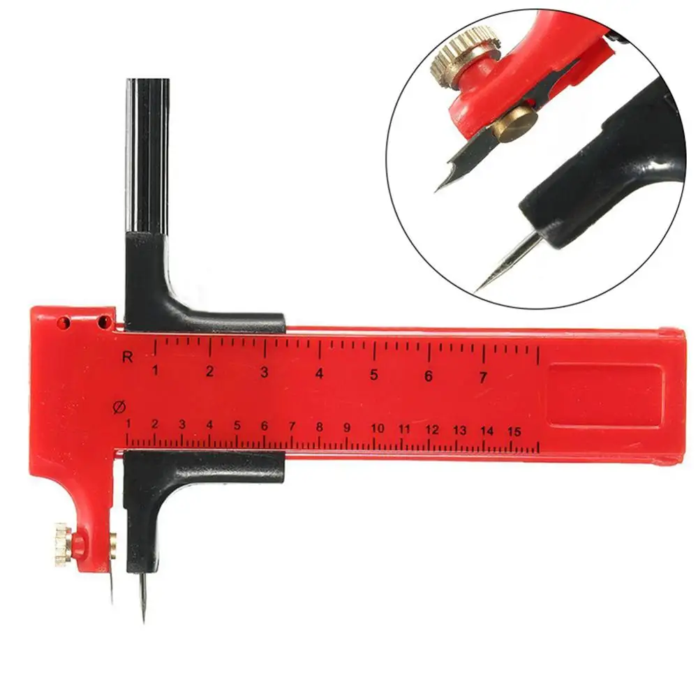 Rotary Compass Circle Cutter Paper Cardboard Rubber Vinyl Leather Art Craft Tool