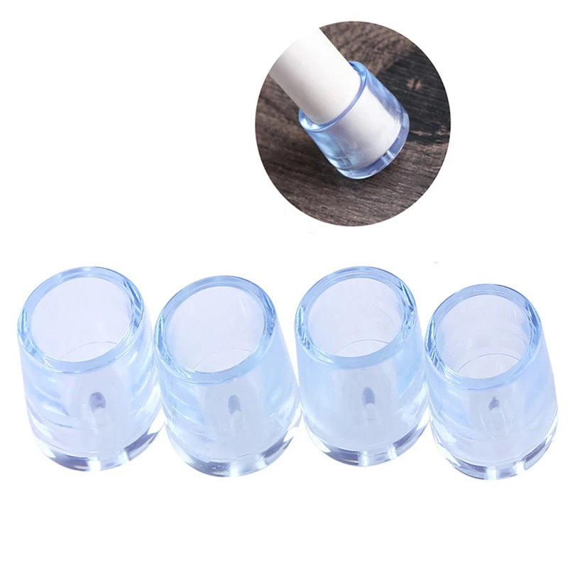 

4pcs Furniture Feet Leg Caps Silicone Non-Slip Covers Rectangle Round Bottom Floor Protectors Pads Table Socks 16-80mm