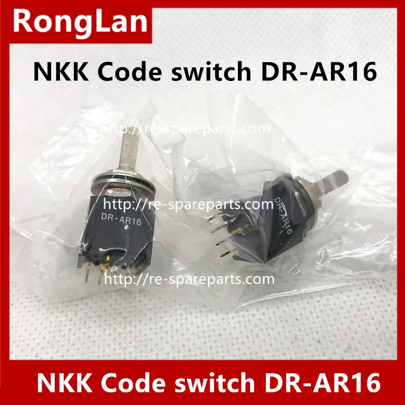 [SA] Code switch  Japan DR-AR16 NKK with step 16 point encoder handle long 16MMF 5 feet-5PCS/LOT