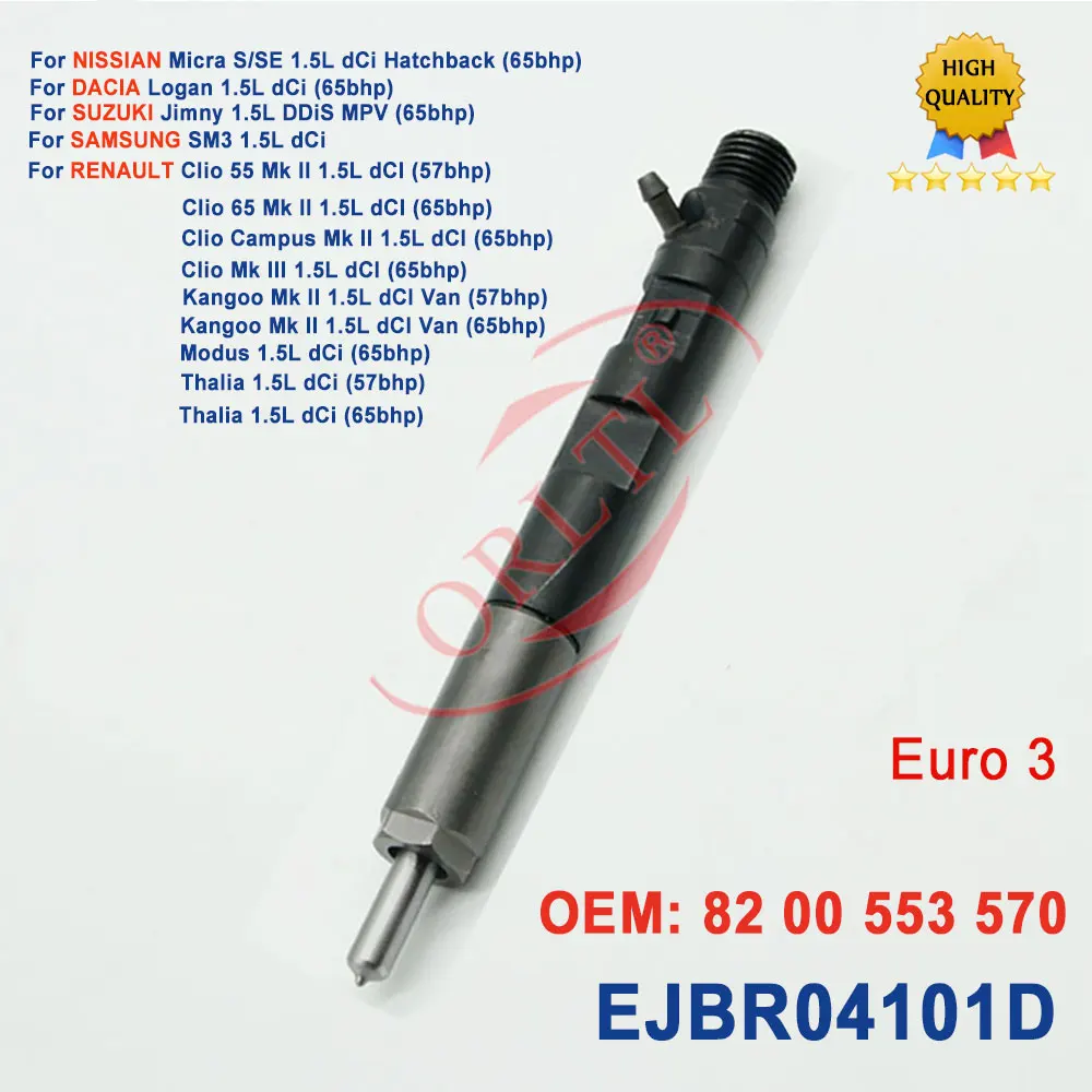 

Общая топливная система EJBR04101D в сборе EJBR 04101D 8200553570 для Renault - K9K790 Clio для DACIA NISSAN для SAMSUNG для SUZUKI