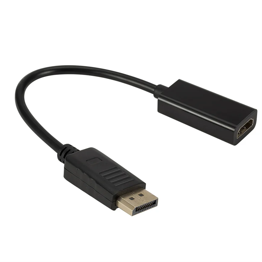 DP إلى HDMI-متوافق مهائي كابلات ذكر إلى أنثى ل HP/DELL الكمبيوتر المحمول عرض منفذ إلى 1080P HDMI-com' مهائي كابلات محول