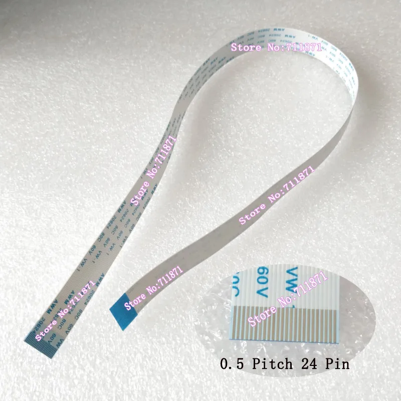 0.5 피치 A 타입 유연한 플랫 케이블 익스텐션 코드 커넥터, 24P 24 핀 FPC FFC 연장 라인 어댑터, 24 핀 FFC 케이블, 800mm